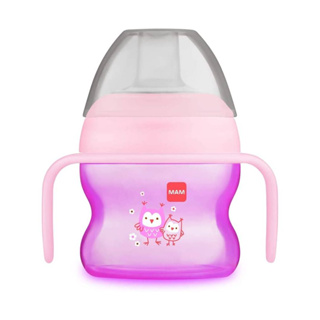Copo de Transição infantil Antivazamento 150ml Rosa – MAM em Oferta na Shopee