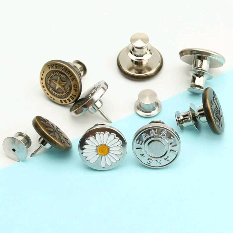 Kit Com 2 Botão Fivela Universal Para Ajuste Instantâneo De Calça Regula Medidas em Oferta na Shopee