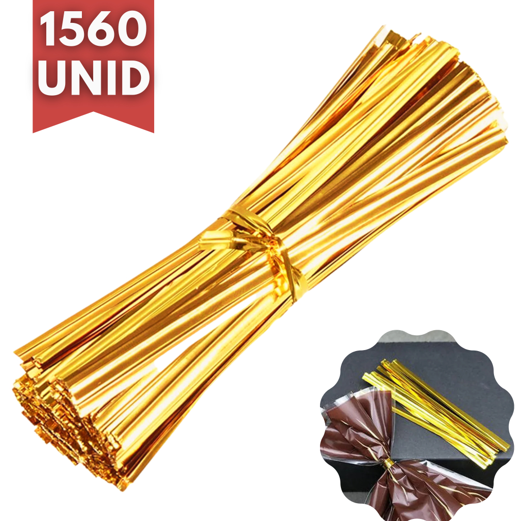 1500 Lacre amarrilho fecho pratico de arame plastificado