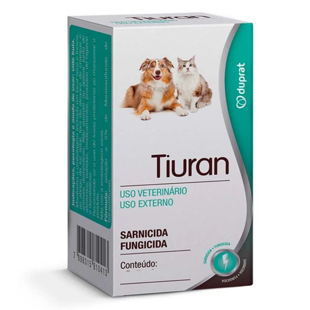 Tiuran Solução Sarnicida e Fungicida para Cães e Gatos Duprat