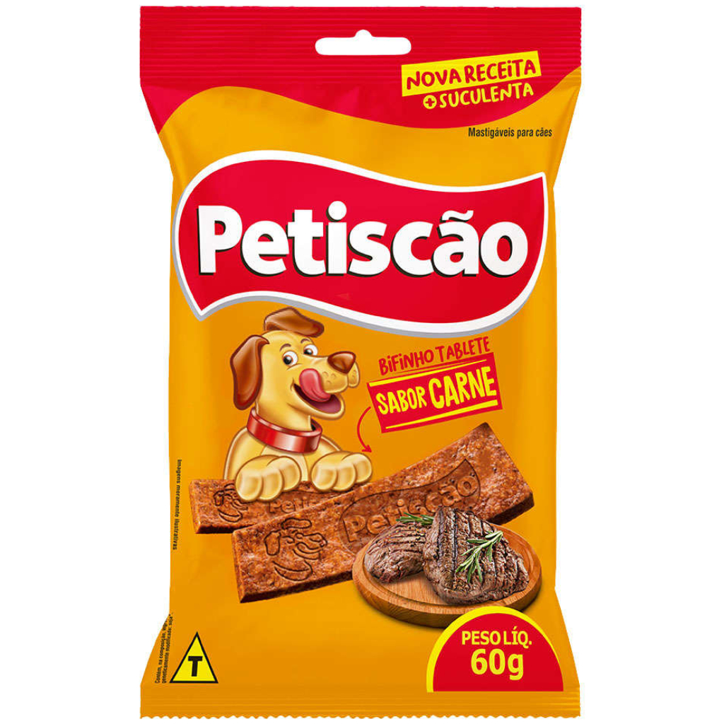 Bifinho Petiscão Tablete para Cães Sabor Carne - 60 g em Oferta na Shopee