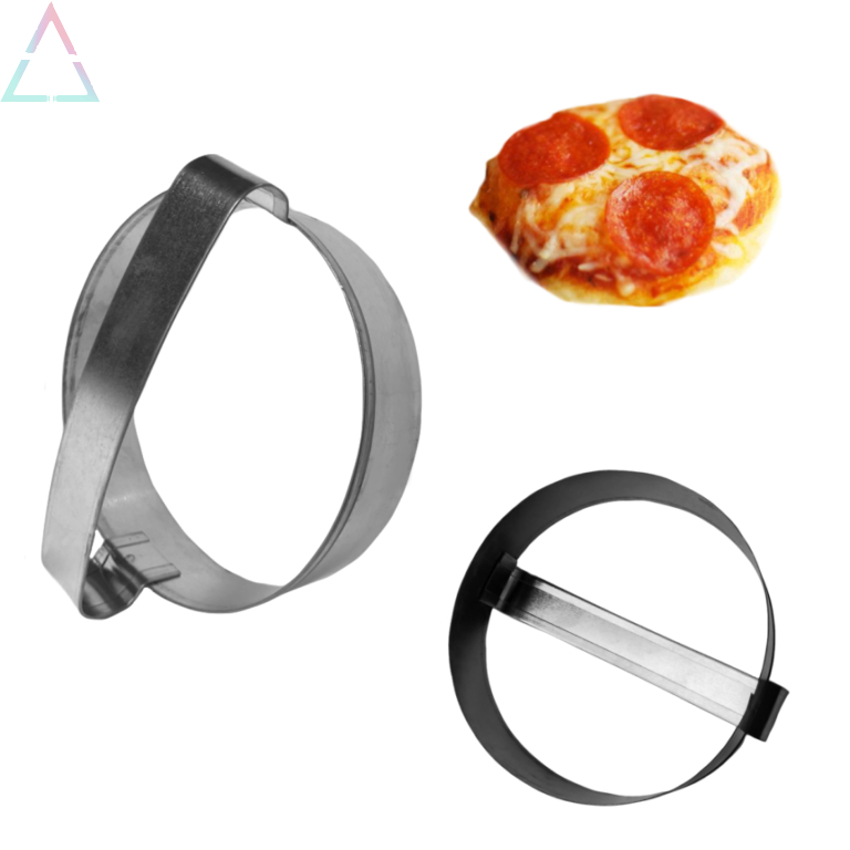 cortador mini pizza 10cm X 2,5cm modelador pizza hambúrguer