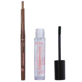 Kit Lapiseira Chanfrada Médio + Gel Para Sobrancelhas Dailus (Vegano)