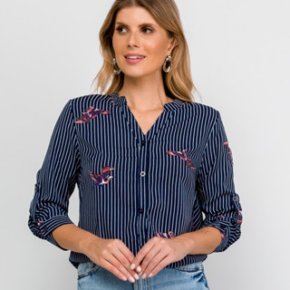 Camisa Blusa Manga Longa Listrada W8559