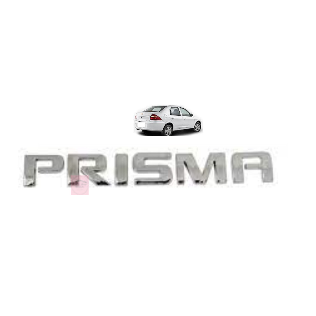 Emblema Prisma Cromado Tampa Traseira 2007/2012