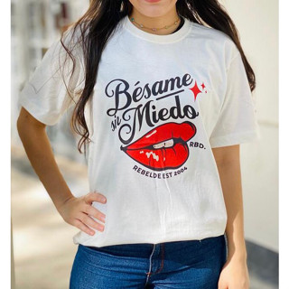 Camiseta RBD - Besame si Miedo