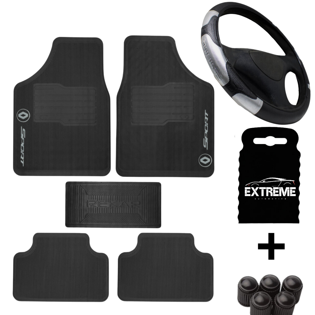 Tapete Automotivo Carro RENAULT  Reforçado + Proteção Volante Colorida Otimizada em Oferta na Shopee