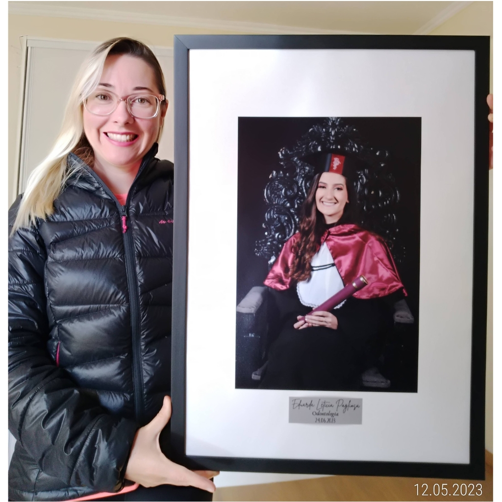 QUADRO ASSINATURA FORMATURA COM FOTO em Oferta na Shopee