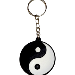 Chaveiros Emborrachados Geek Nerd Alta Qualidade Símbolo Yin Yang em Oferta na Shopee