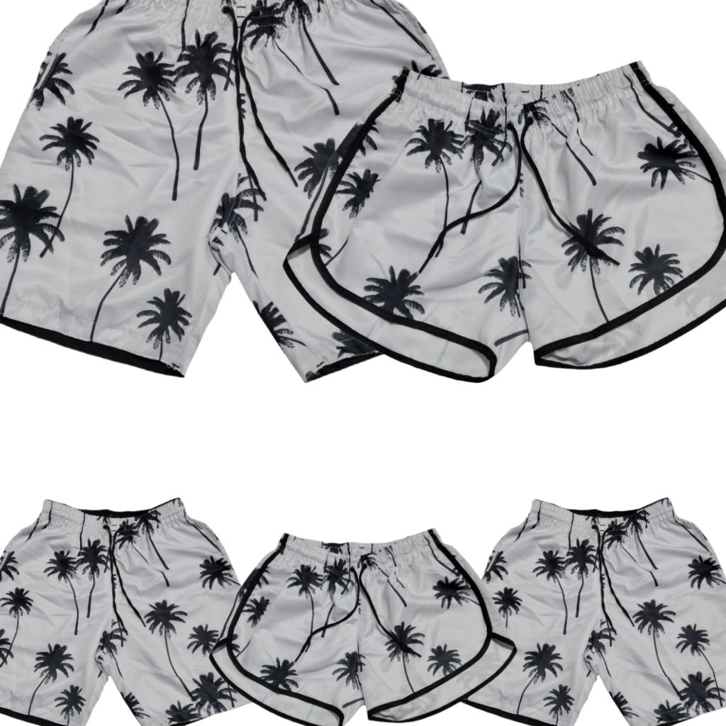Shorts Para Montar Kit Familia Short Praia Feminino short Tactel Masculino Ou Short Infantil