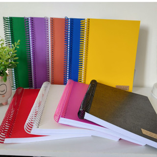 Material escolar Caderno/Rascunho sketchbook A4, A5, A6, 100fls s/ pauta, miolo branco, capa PVC e espiral plástico