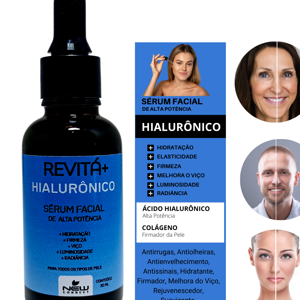 Ácido Hialurônico Sérum Antirugas Pos Dermaroller Revitá30ml