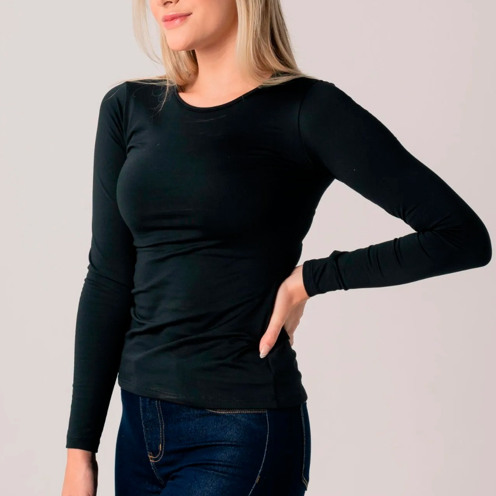 Conjunto Feminino Blusa Térmica Flanelada + Meia Calça Térmica Flanelada
