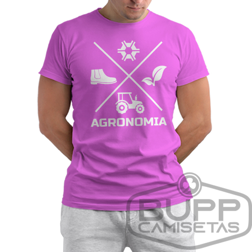 Camiseta Camisa Agronomia Masculina Profissão Curso Faculdade 100% Algodão Pronta Entrega