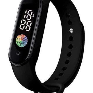 Relógio digital mostra o dia da semana de moda LED à prova d