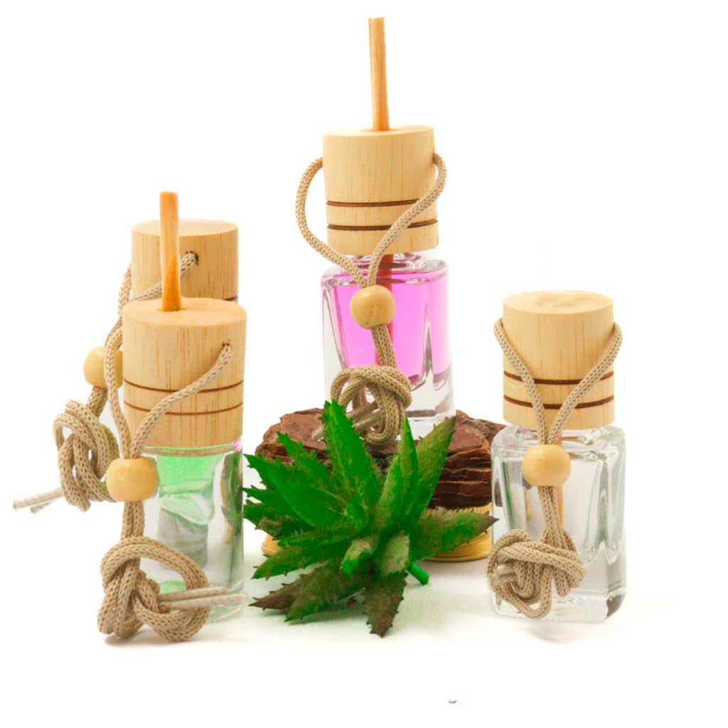 Kit 500 Frascos de Vidro Para Aromatizador Difusor Pingente Para Casa /Carro - 10ml Tampa de Madeira em Oferta na Shopee