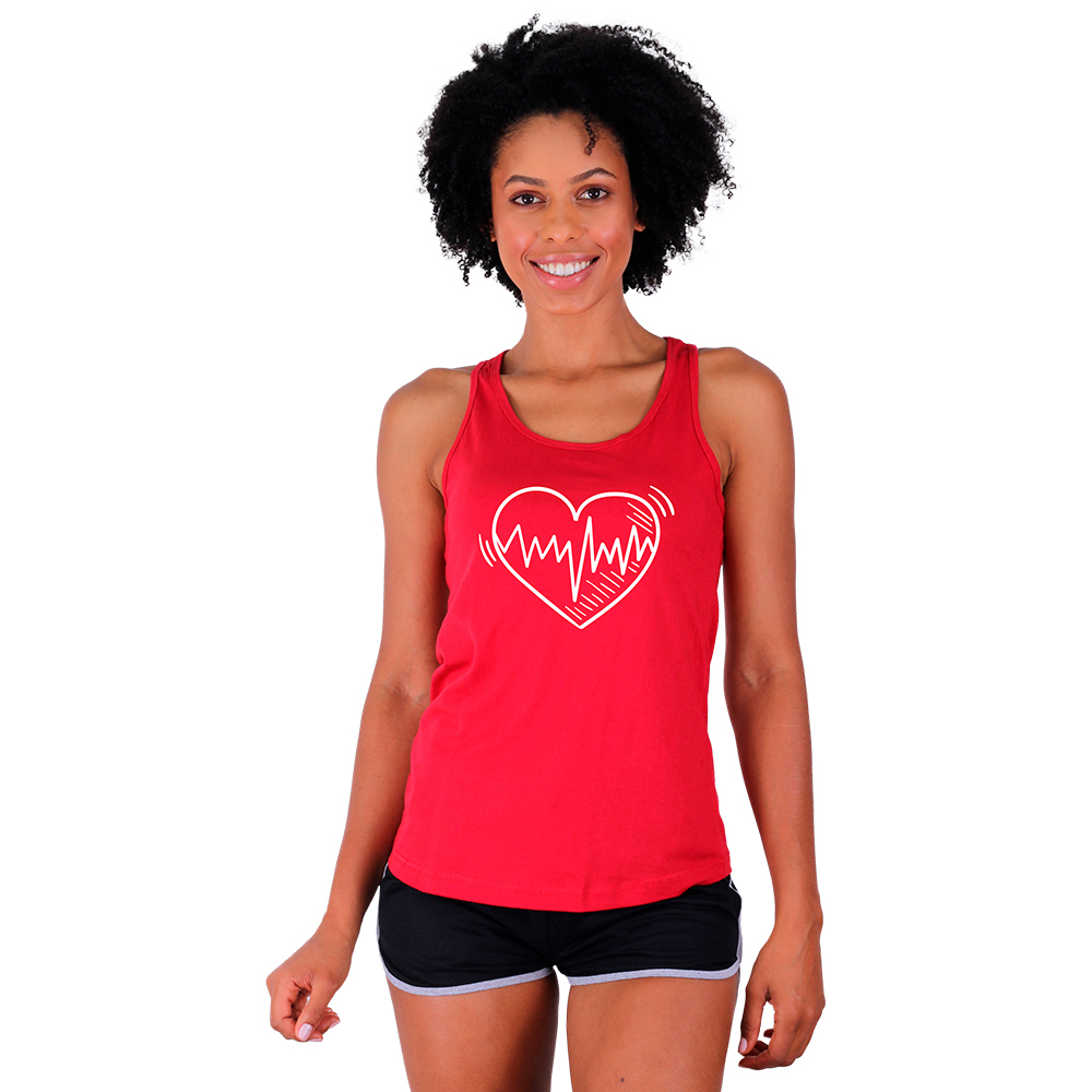 Regata Feminina Estampa Lateral MXD Conceito Fios 30.1 Penteado Haltere