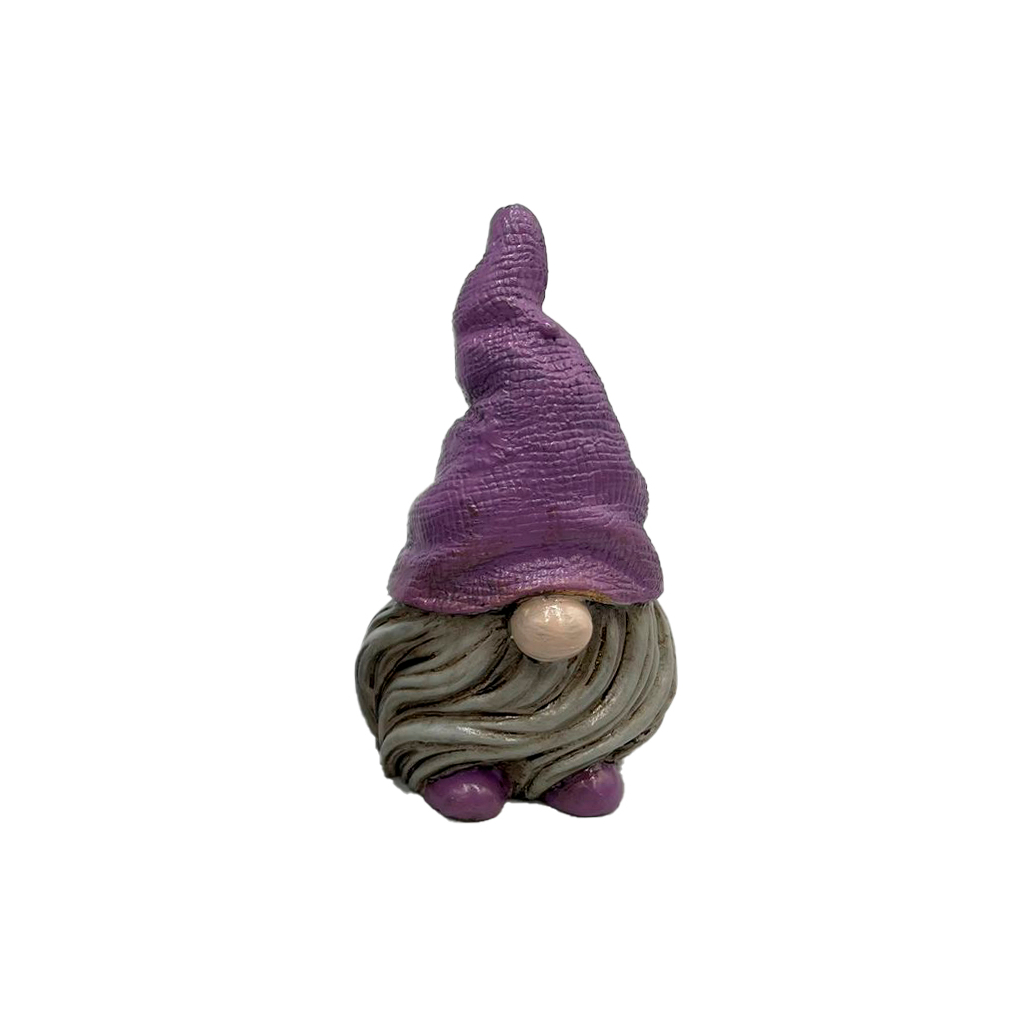 GNOMO DUENDE ELEMENTAL WICCAA 6CM ROXO