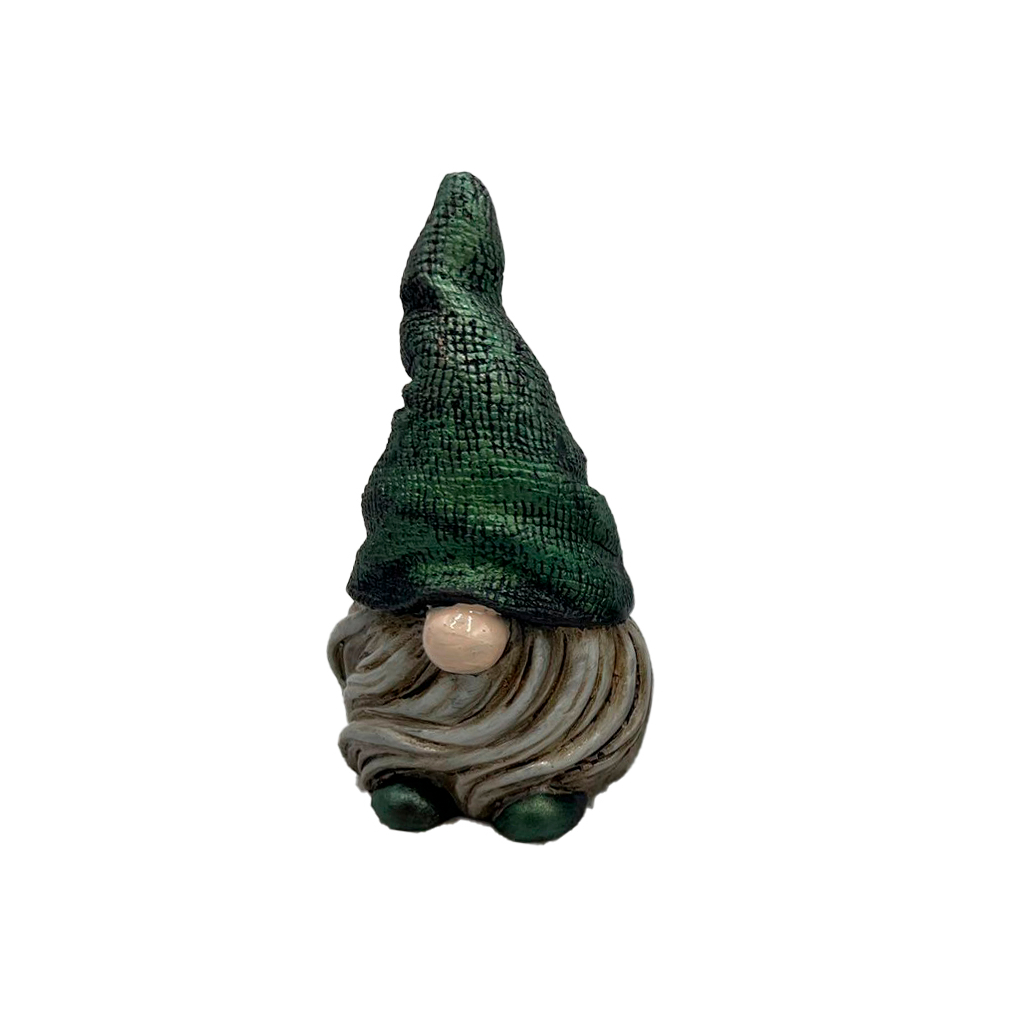 GNOMO DUENDE ELEMENTAL WICCAA 6CM VERDE