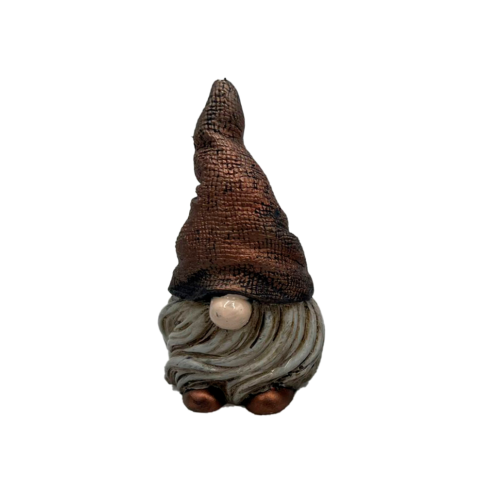 GNOMO DUENDE ELEMENTAL WICCAA 6CM MARROM