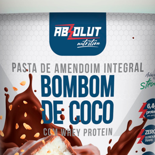 Pasta De Amendoim Gourmet C/ Whey Absolut 500g sabores Top Barato ! em Oferta na Shopee