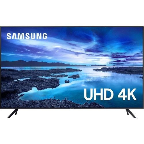 Smart TV 50" UHD 4K Samsung 50AU7700 Processador Crystal 4K Tela sem limites Visual Livre de Cabos Alexa built in Controle Único