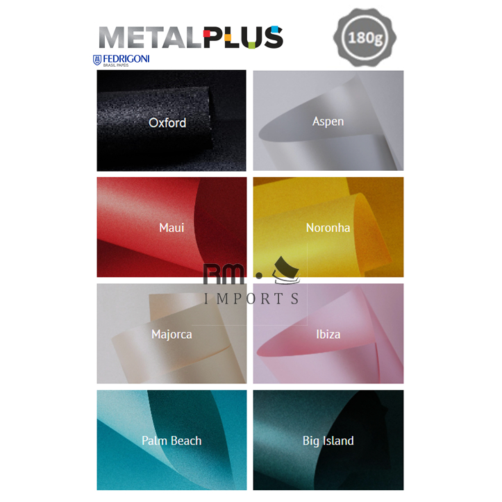 Papel Color Plus Metálico 180g - A4 - varias cores - 25 folhas em Oferta na Shopee