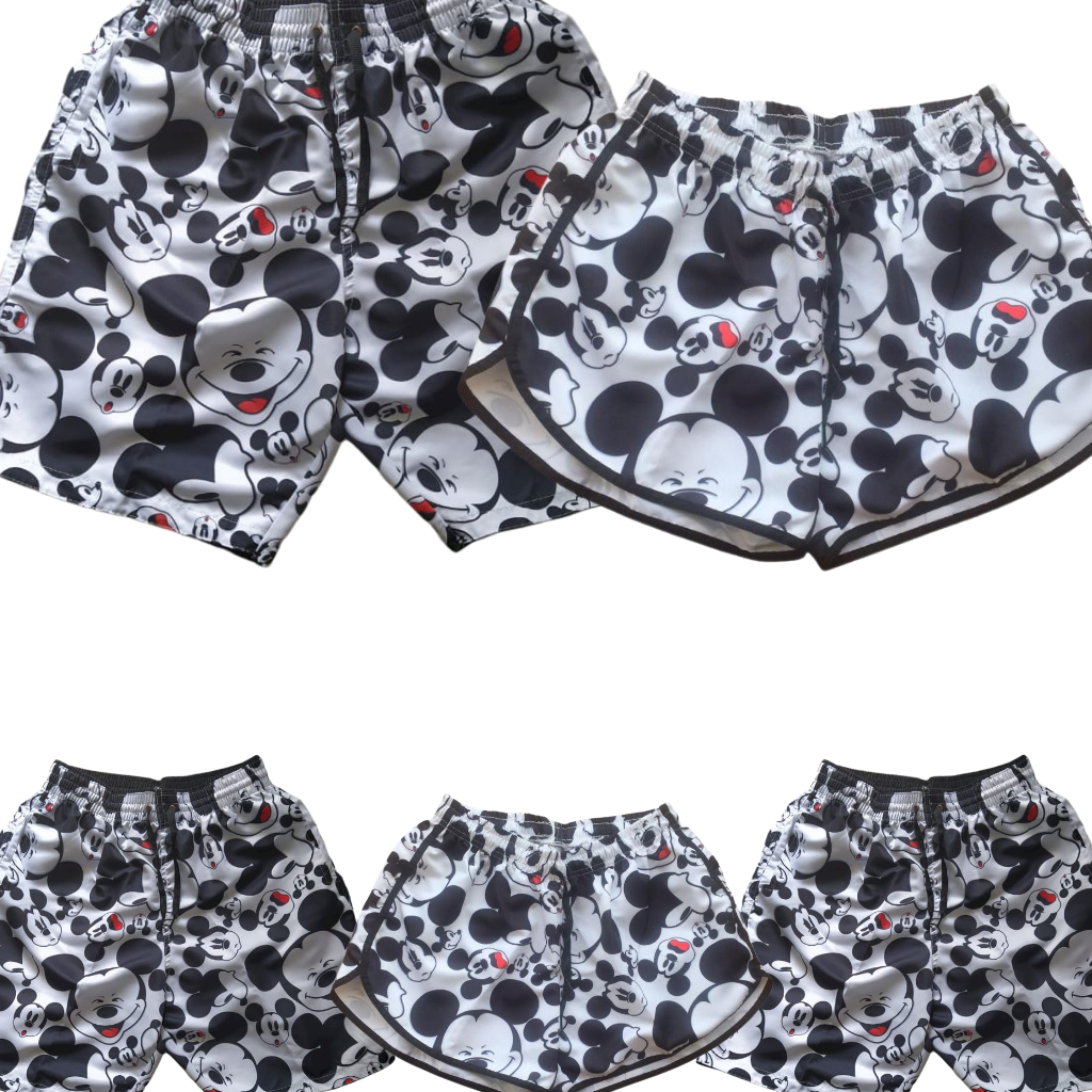 Short Mauricinho ou Short Praia Feminino ou Short Infantil Monte seu Kit Familia-Valor de 1 Peça