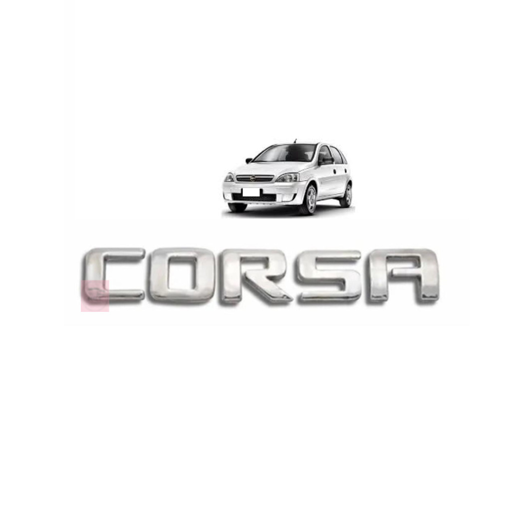 Emblema Corsa Cromado Tampa Traseira 2007/2012