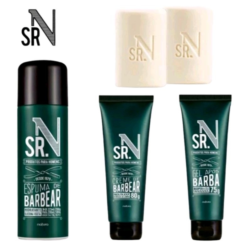 Sr N Natura : Espuma de Barbear, Creme de Barbear Espumante, Gel Pós-Barba ou...