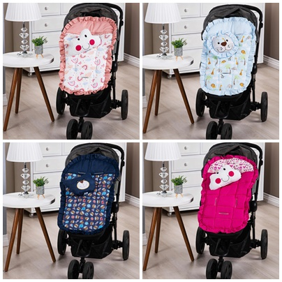 Capa de carrinho acolchoado estampados menino/menina