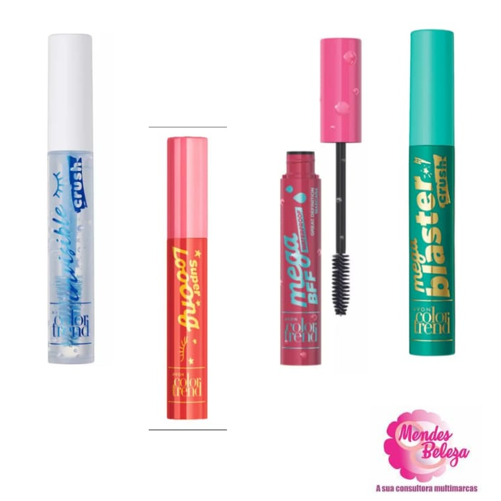 Avon Color Trend Máscara Para Cílios Efeitos Variados Cor Preto e Incolor 7ml