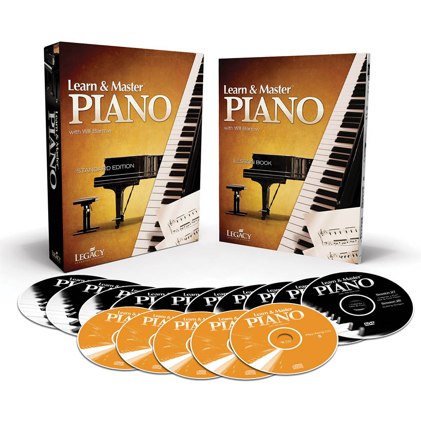 DVD e CD Aprenda Piano Livro + 5 CDs + 10 DVDs Editora: Will Barrow