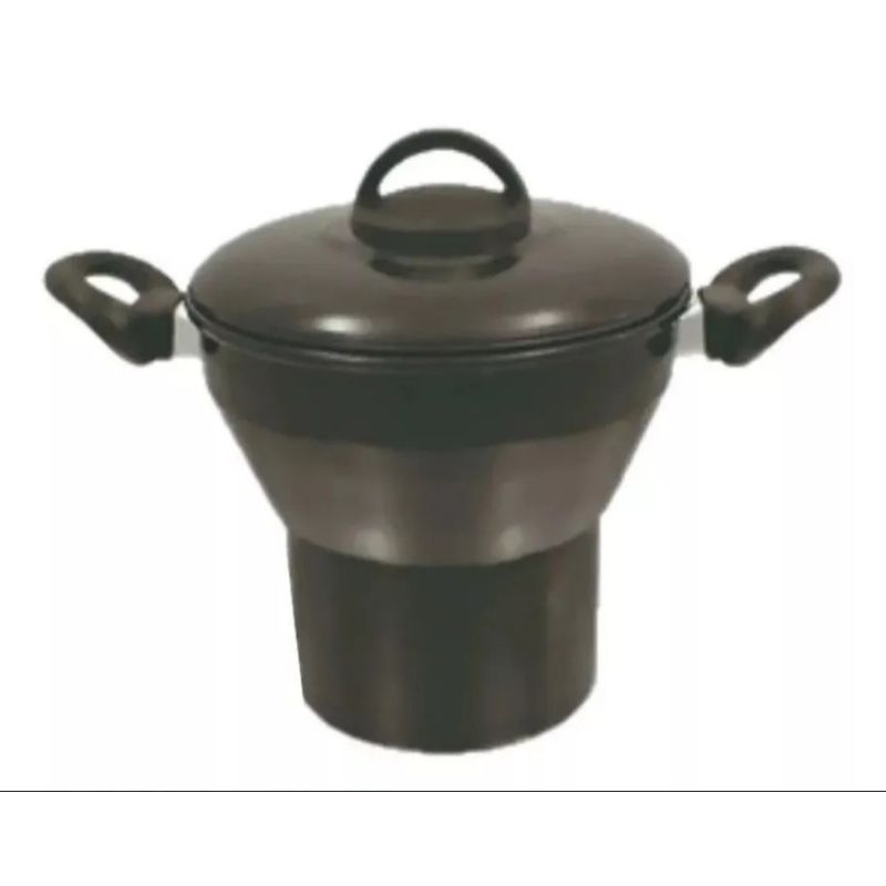 Cuscuzeira panela Ferro Esmaltado indução cooktop fogão a gás 16 cm