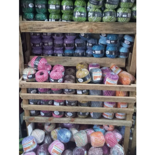 Kit 5 Barbante Mesclado Degradê 200g  B&B diversas cores em Oferta na Shopee