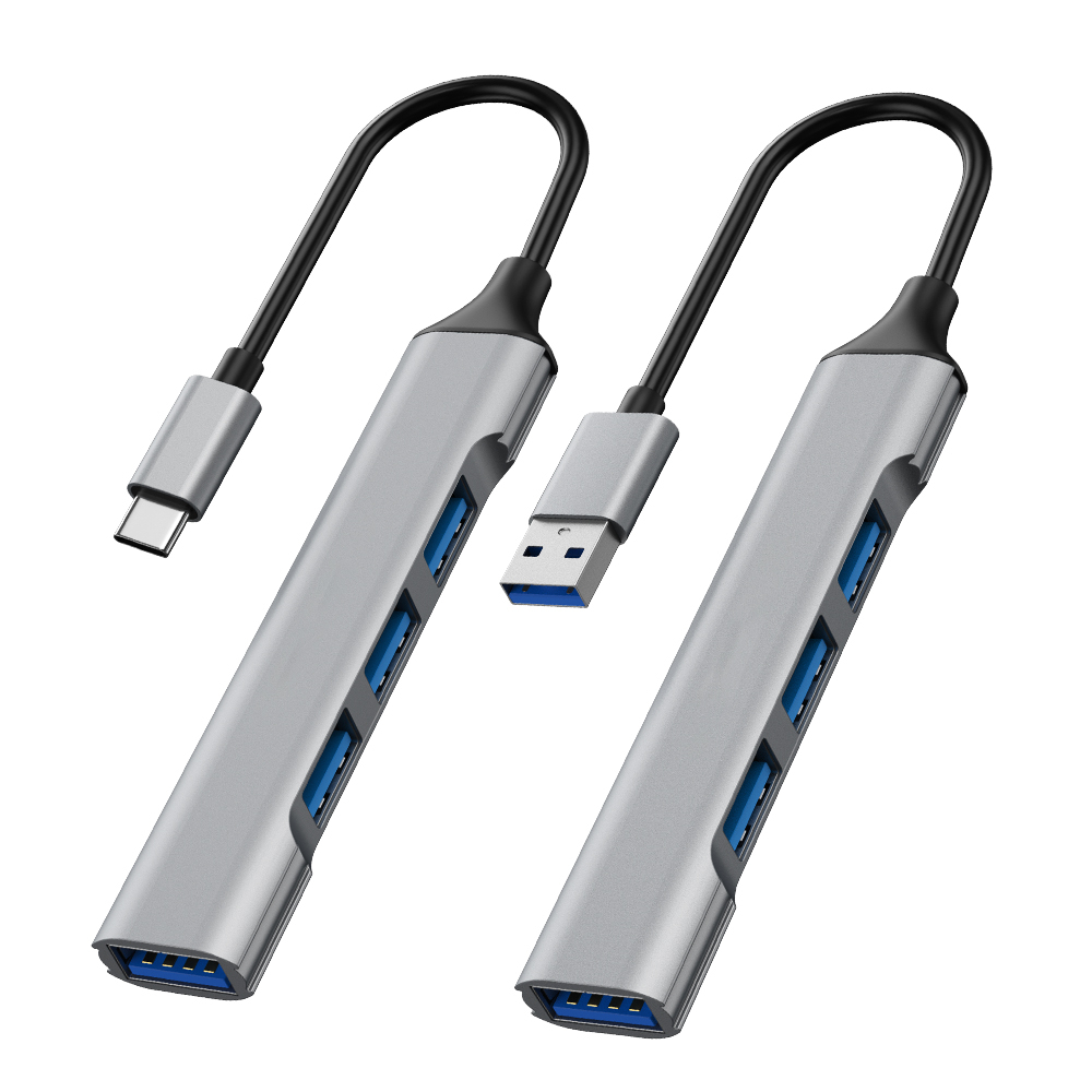 Hub Usb 3.0 de 4 Portas Usb de Alta Velocidade Compacto Expansor USB Pc Notebook Multi Portas 4 EM 1 Hubs Usb Tipo C Hub Usb 3 0 Adaptador OTG