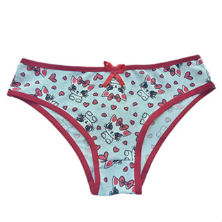 Kit 5 Calcinha Menina Moça Juvenil Estampada