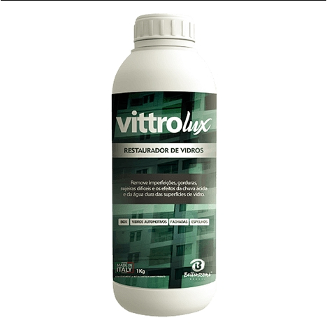 LIMPADOR POLIDOR VIDROS 1 KG VITTROLUX REMOVE IMPERFEIÇÕES GORDURAS BELLINZONI em Oferta na Shopee