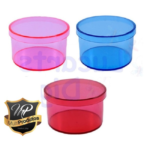Pote 6x4 Latinha de Acrílico Para Festa Caixinha 30 unids.