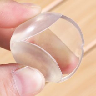 Kit 12 Protetor Quina De Mesa Em Silicone Com Adesivo Para Móveis Quarto Cozinha Promoção