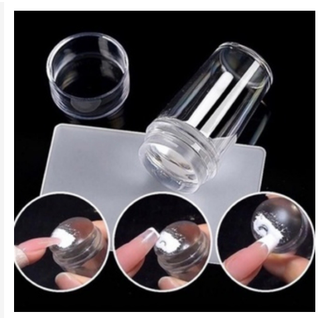 Carimbo De Unha Silicone Transparente Nailart Para Francesinha
