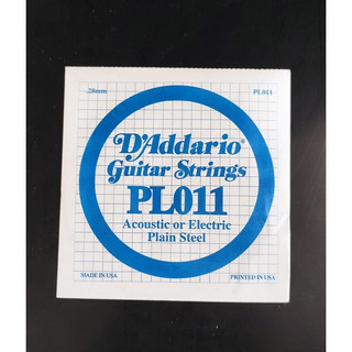 Corda Avulsa Mi 011 Guitarra E Violão Aço Daddario PL011 ( 1 UNIDADE )