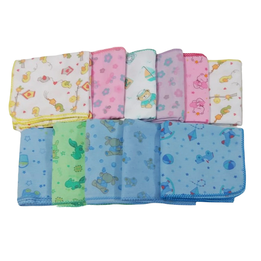 Kit 5 Cueiro Flanelado Estampado Grande 80cm X 80cm Personalizado Com Crochê em Oferta na Shopee