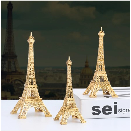Enfeite Torre Eiffel Paris Decoração Metal Estante Quarto Sala 4 Tamanhos 8 Cores em Oferta na Shopee