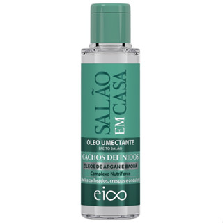 Eico Óleo Reparador de Umectação Tratamento Capilar Salão em Casa Cachos Definidos 60ml Cacheados Crespos Ondulados