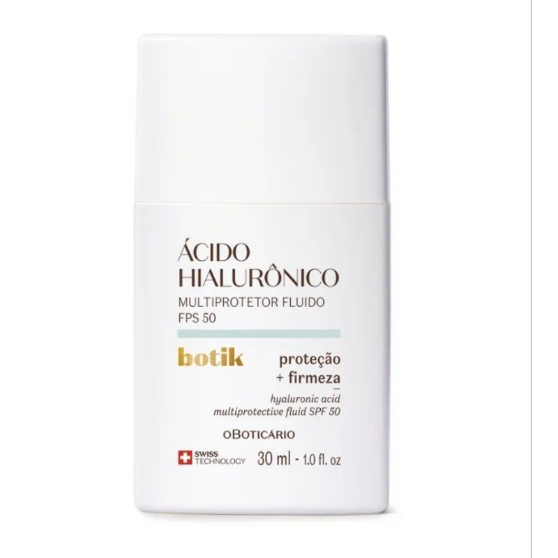 Multiprotetor Fluído Botik Ácido Hialurônico Fps50 30ml: Onde Comprar | BuscaProdutos