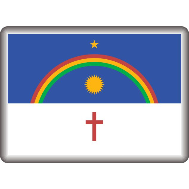 Adesivo 3D Resinados Bandeira Pernambuco alto relevo 3074