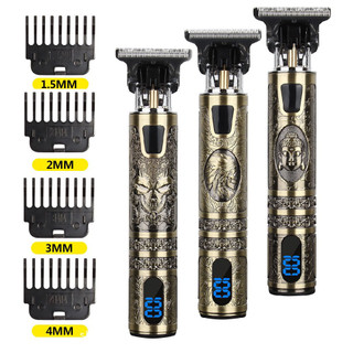 Maquina De Barbear Cortar Cabelo Aparador Profissional Barbeador Acabamento Sem Fio Portá…
