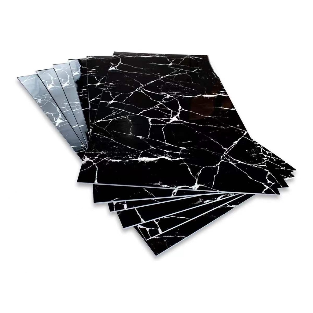 Kit 10 Placas  Painel 3d Revestimento Adesivo De Parede Autocolante Mármore 50cm x 25cm em Oferta na Shopee