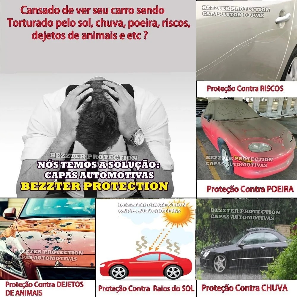 Capa Para Cobrir Carro - Modelo Celta Impermeável Proteção - Sem Forro